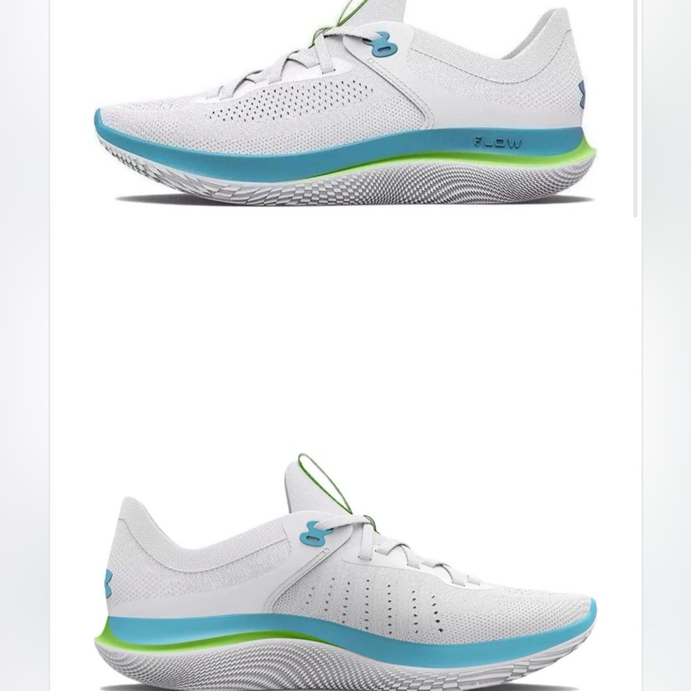 NWT Under Armour White and Blue Athletic Shoes